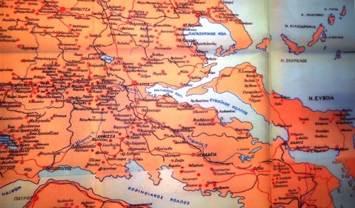 Χάρτης πολεμικών Γεγονότων περιόδου 1941-44